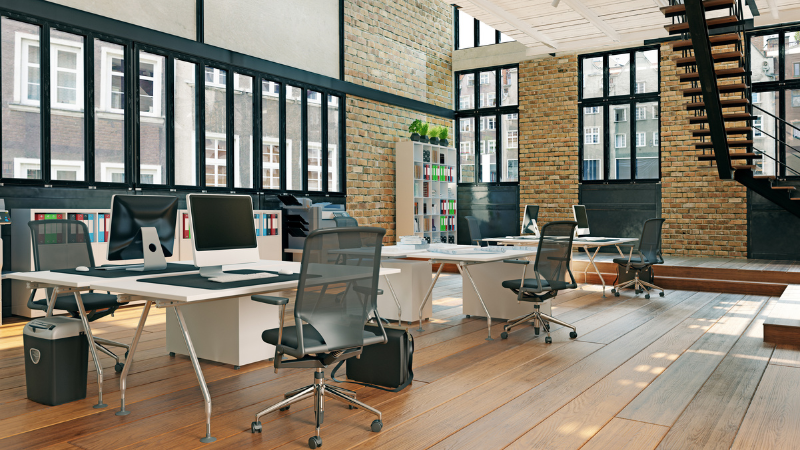 Modern technology workspace